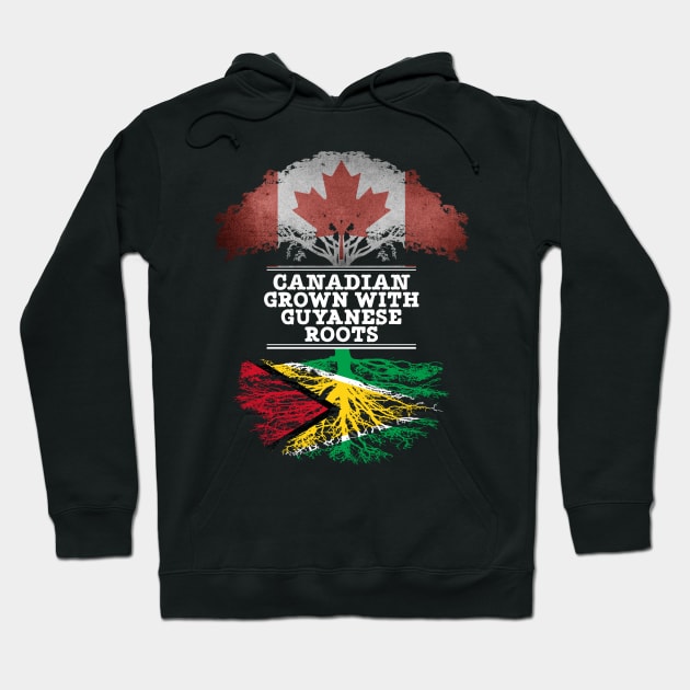 Canadian Grown With Guyanese Roots - Gift for Guyanese With Roots From Guyana Hoodie by Country Flags